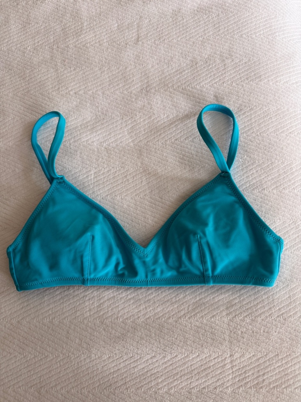 aerie Teal Triangle Bikini Top